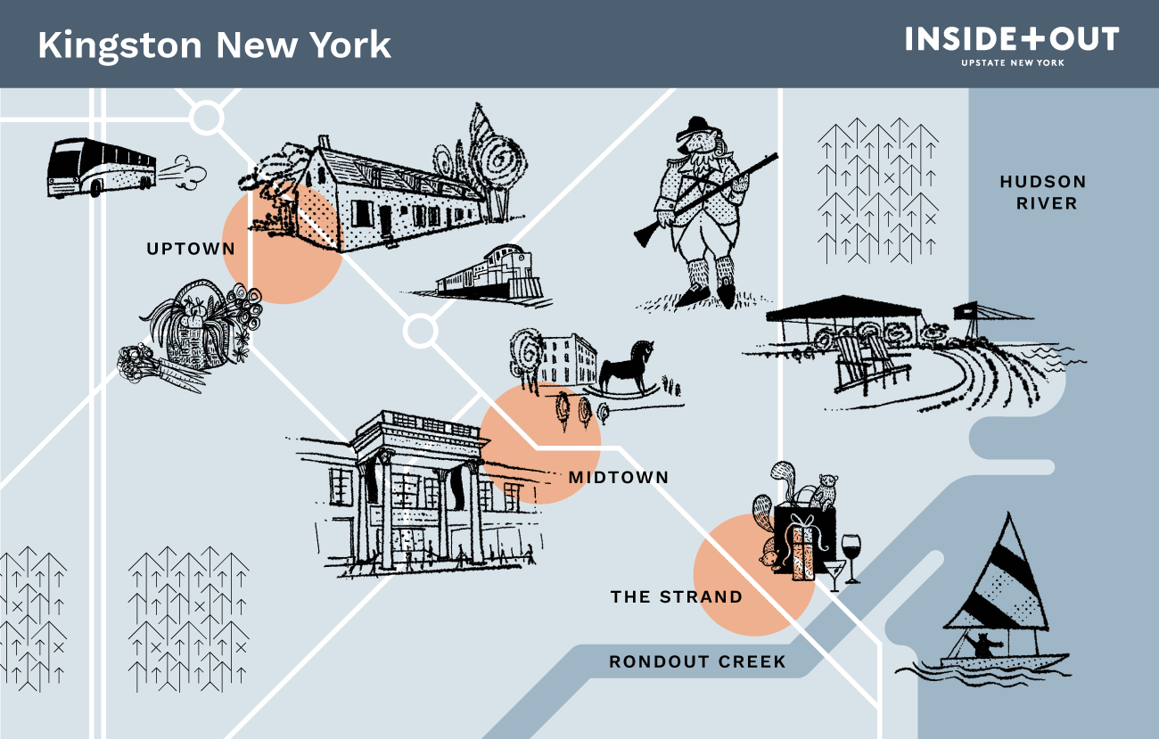 Inside+out Map of Kingston NY