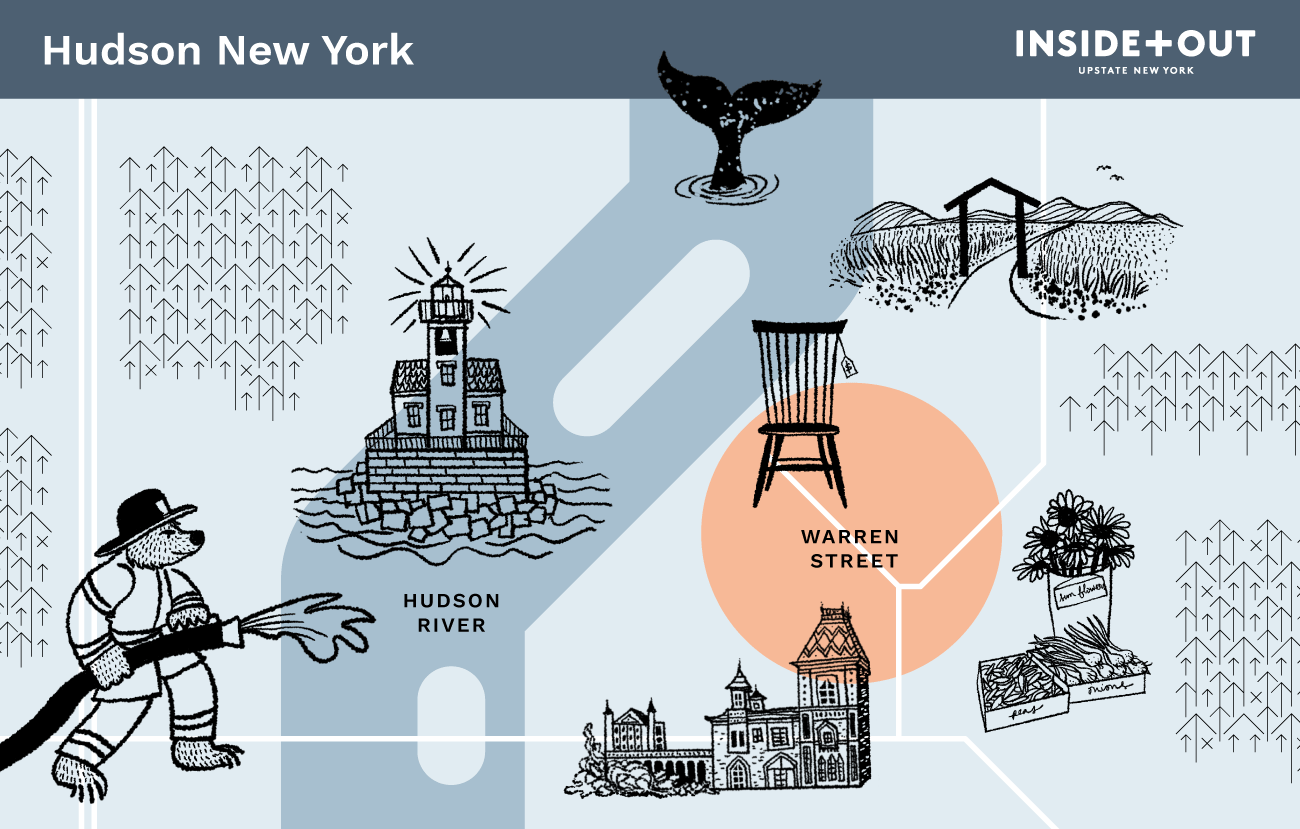 Inside+Out Map of Hudson NY