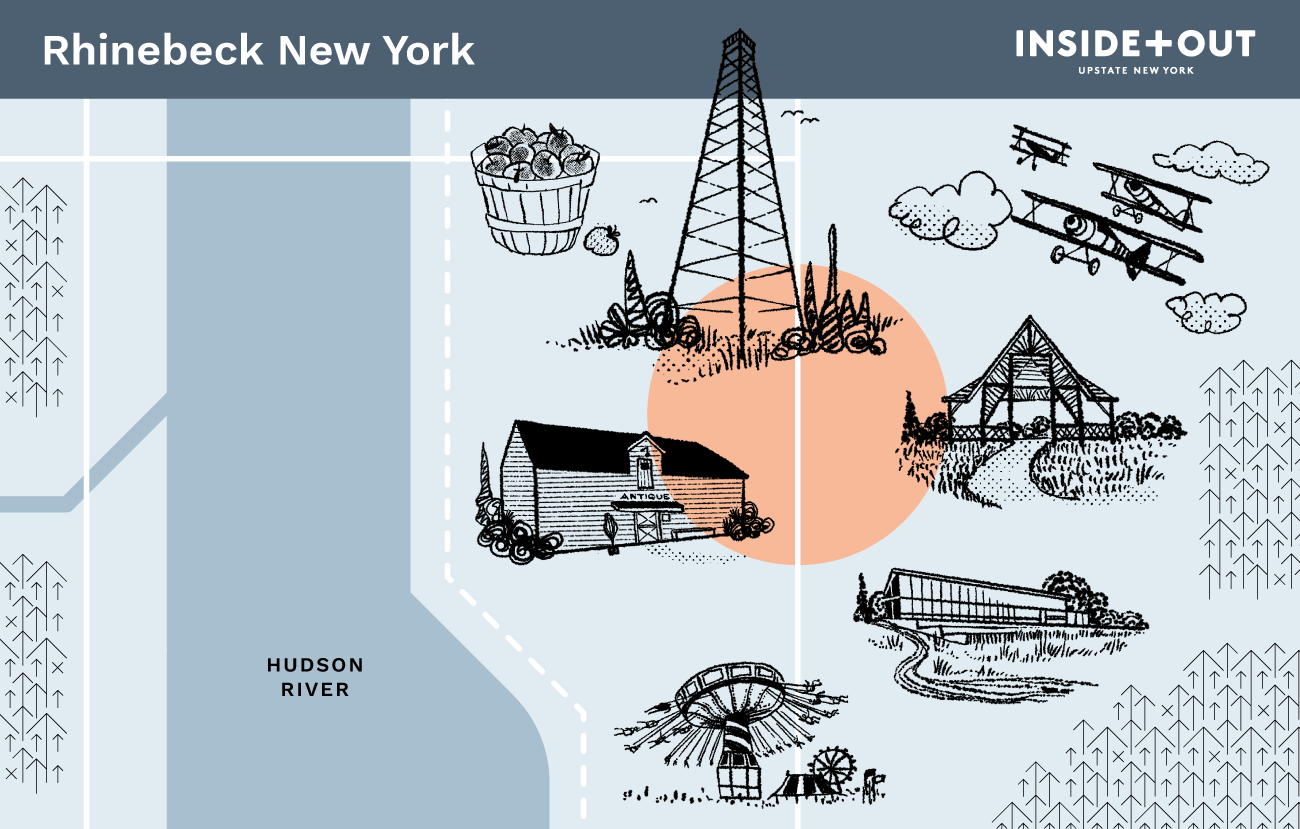 Inside+Out Map of Rhinebeck NY